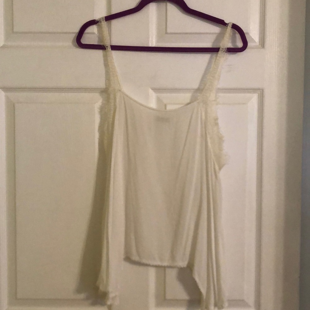 Free People white flower tank